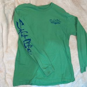 green salt life long sleeve tshirt
